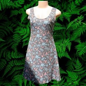 Beautiful Gray Dragonflies floral‎ skater dress